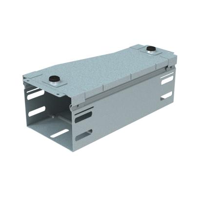 AHD34Z Legrand Right reduction. Height 75 mm. Reduction from 150 mm to 100 mm. Z finish Sendzimir galvanized steel.