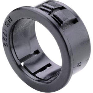 NB-0811 Legrand Grommet bushings Black color Hole diameter 11.1mm. Grommet bushings applied to holes in metal sheets allow smooth, smooth and insulated passages. Suitable for mounting on 0.83.2mm thick panels. Material Polyamide PA 6.6 UL94V0