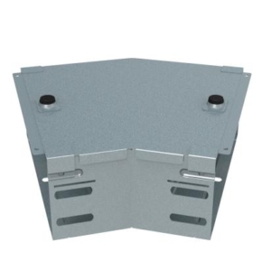 AL200Z Legrand Flat curve at 30 complete with cover. Height 75 mm. Width 200 mm. Z finish Sendzimir galvanized steel.