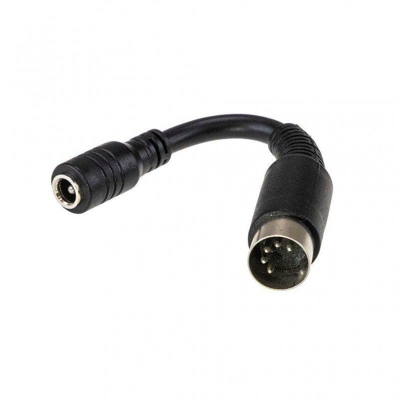DC PLUG-P1J-R1B Mean Well Changeable DC Plug 5PIN DIN Converter; for GST18-60, GSM06-60, GEM06-60, GE12-40, SGA12-60, GS06/15, OWA-60U/E Adaptor with Standard P1J tuning fork plug OD 5.5mm; ID 2.1mm; Length 11mm