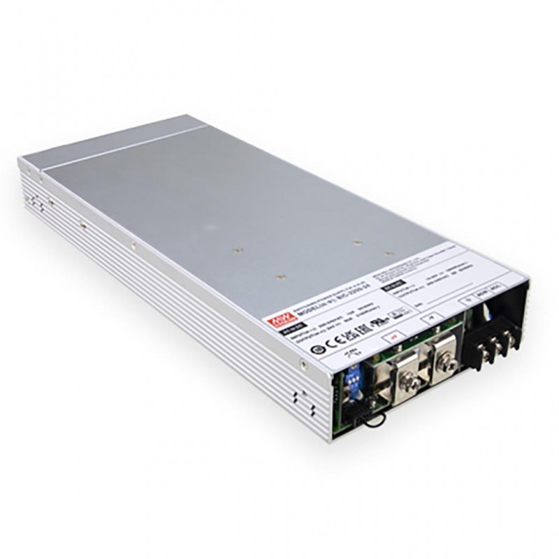 BIC-2200-24 Mean Well AC-DC Single output enclosed bidirectional power supply; Output 24Vdc at 90A; 1U low profile; Cooling by built-in DC fan; remote ON/OFF