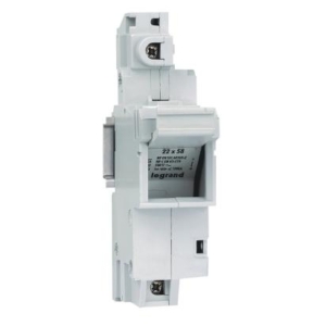 021601 Legrand Fully protected SP disconnectable fuse holder. Unipolar. SP. 58 for industrial fuses 22 x 58 Depth 44 mm.