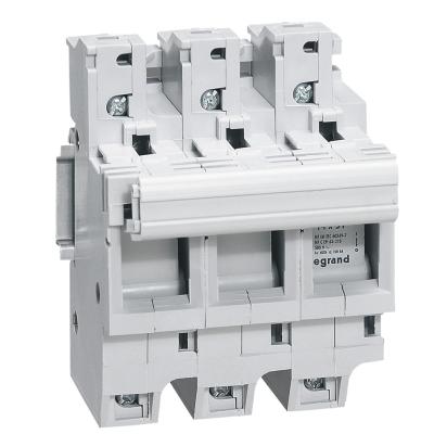 021504 Legrand Fully protected SP disconnectable fuse holder. Tripolar. SP. 38 for industrial fuses 14 x 51 Depth 44 mm.