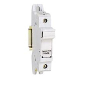021401 Legrand Fully protected SP disconnectable fuse holder. Unipolar. SP. 38 for industrial fuses 10.3 x 38 depth 44 mm. No. 17.5 mm modules 1
