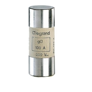 014520 Legrand Cylindrical fuses type gG A.C.R. High breaking capacity. Rated current 20 A. With striker 14 x 51 mm. Voltage 500 Vac. Breaking capacity 100 kA.