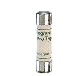 012001 Legrand Cylindrical fuses type aM Rated current 1 A. Without striker 8.5 x 31.5 mm. Voltage 400 Vac. Interrupting capacity 20kA