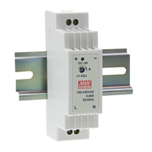 DR-15-24 Mean Well BATTERY INVERTER/CHARGER, 120 VAC / 55 AMP IN, 21.6-31 VDC / 6.3-14 AMP IN, 1500 VA