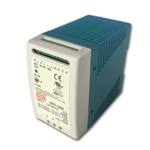 DRC-100B Mean Well AC-DC DIN rail single output power supply with battery charger (UPS function); Output 27.6Vdc at 2.25A and 27.6Vdc at 1.25A