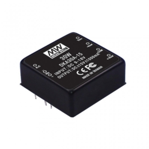 DKA30A-12 Mean Well DC-DC Converter PCB mount; Input 9-18Vdc; Output +/-12Vdc at 1.25A; DIP Through hole package