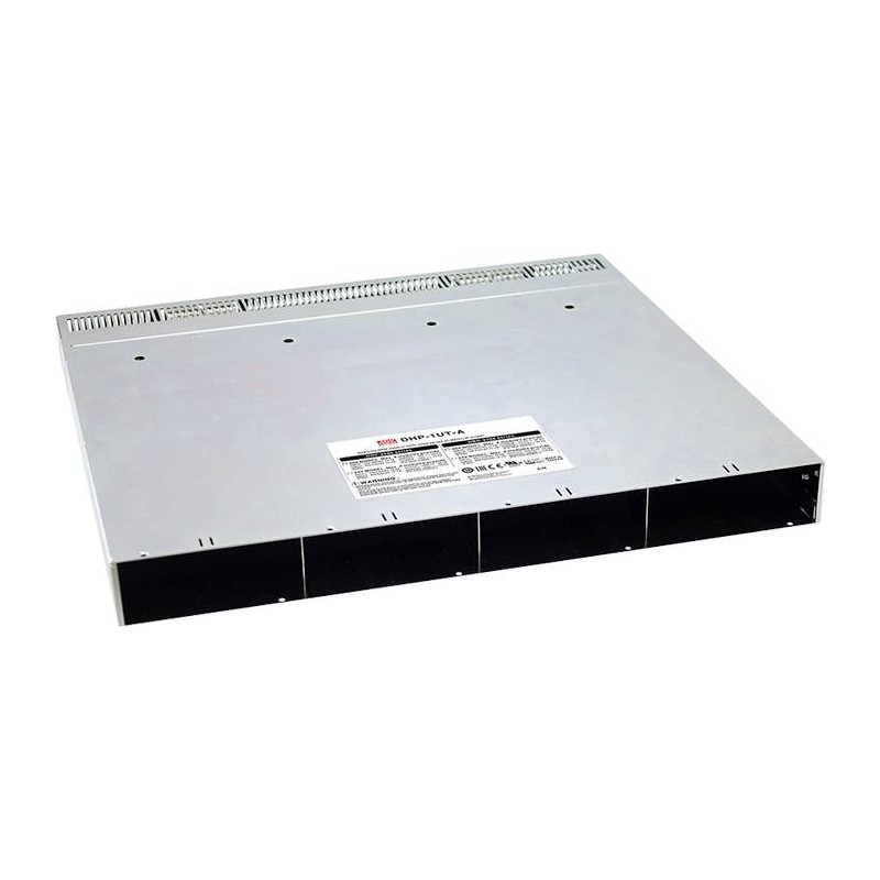 DHP-1UT-A Mean Well 19\" rack mountable power supply case; 1U Rack Case (populate 4 3200W modules in one case); Works with: DRP-3200 and DBR-3200 models