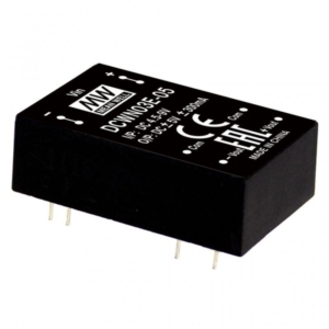 DCWN03C-05 Mean Well DC-DC Regulated Dual Output Converter; Input 36-72Vdc; Output +-5Vdc at +-0.3A; 3000VDC I/O isolation; DIP Through hole package