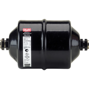 023Z5043 Danfoss Hermetic filter drier, DML, 16 cu.in., Steel. Inlet connection type: Flare, Outlet connection type: Flare, Core Size code: 16 cu.in.