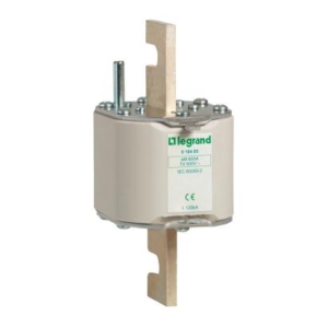 017570 Legrand Knife fuses type aM A.C.R. High breaking capacity. Size 2. With indicator. Rated current 315 A, Voltage 500 Vac. Breaking capacity 120 kA