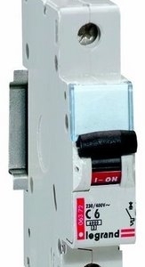 006369 Legrand Miniature circuit breaker C 1 pole 2A.Miniature circuit breaker C 1 pole LS switch circuit breaker LS automatic C 2A 6kA 1 pole