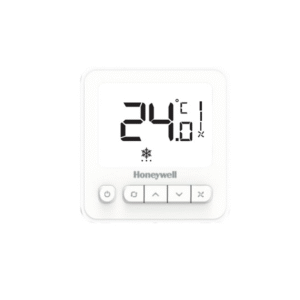 WS8B2WB/U Honeywell large LCD display providing real time display of room temperature or set temperature.