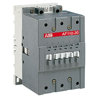 1SFL457001R7000 ABB - AF110-30-00-70 AF110-30-00 100-250V 50/60Hz / DC Contactor. A 3-phase Contactor suitable for various applications such as Motor starting, Isolation, By-pass and Distribution application up to max 1000 V. Operated with wide control voltage range 100-250 V, AC/DC