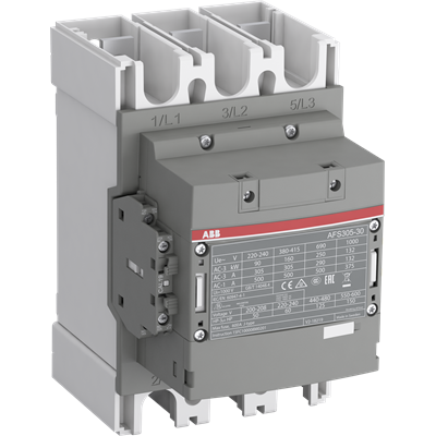 1SFL587082R1312 ABB - AFS305-30-12-13 Contactors over 100 A - AC/DC Coil Safety Three-Pole Contactors with Auxiliary Contacts 1 N.O + 2 N.C.-160 kW (AC-3 400 V)