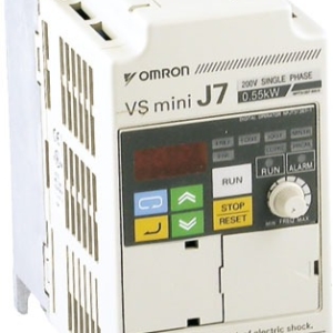 CIMR-J7AZ20P4 Omron INVERTER DRIVE, VARISPEED J7, COMPACT, 3 PHASE, .55KW, 3AMP, 200VAC, PANEL MOUNTING, IP20