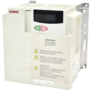 FR-E540-3.7K-EC Mitsubishi INVERTER DRIVE, VARIABLE FREQUENCY, FR-E500 SERIES, 5 HP, 480 VAC, 15.1 AMP
