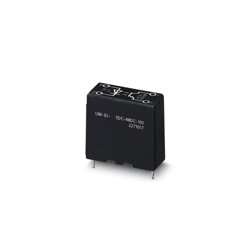 2271112 Phoenix Contact - Miniature solid-state relay - SIM-EI-120AC/48DC/100 Input solid-state relay, with protective circuit in input and output circuits, input: 120 V AC, output: 8 - 48 V DC/100 mA