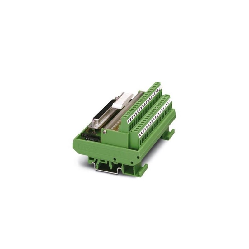 2281678 Phoenix Contact - Interface module - FLKM-D 9 SUB/B/LA VARIOFACE module, with screw connection and D-Subminiature socket strip, for mounting on NS 35/7.5 or NS 32, with light indicator, 9-pos.