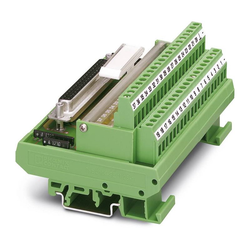 2281720 Phoenix Contact - FLKMS-D25 SUB/S VARIOFACE module, with screw connection and D-Subminiature pin strip, for mounting on NS 35/7.5 or NS 32, 25-pos.