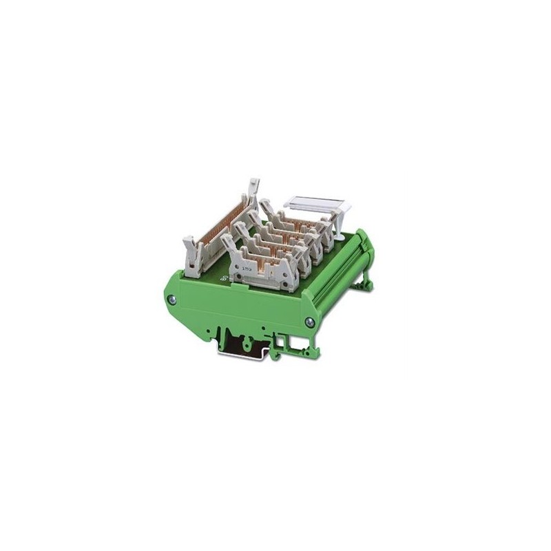2284594 Phoenix Contact - Passive module - FLKM 50/4-FLK14/PLC The VARIOFACE distributor module makes it possible to split up 32 I/O signals into 4 x 8 channels byte by byte. The module connects 50-position system cables to four 14-position system cables via male connectors, module width: 90 mm