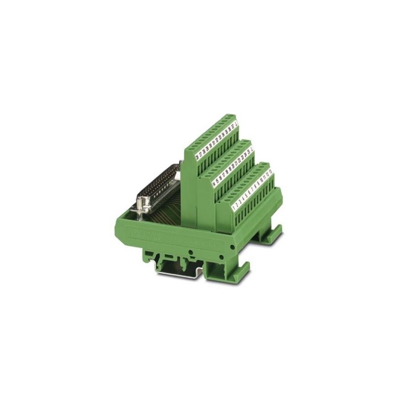 2287630 Phoenix Contact - Interface module - FLKMS-D37 SUB/S (1-37) VARIOFACE module, with screw connection and D-Subminiature pin strip, for mounting on NS 35/7.5 or NS 32, 37-pos.