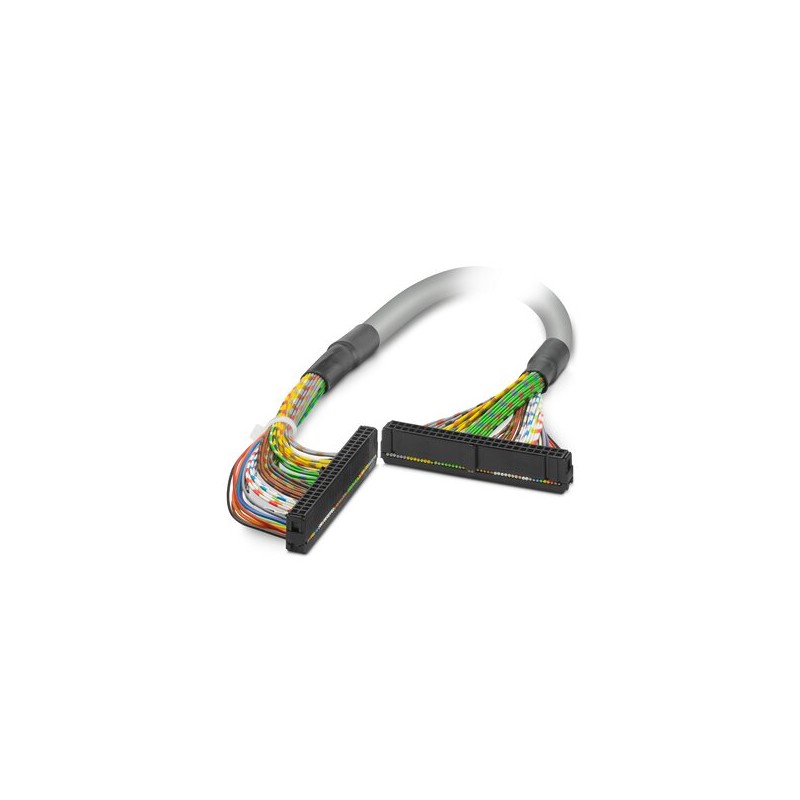 2289117 Phoenix Contact - FLK 50/EZ-DR/ 300/KONFEK Round cable set; connection 1: IDC/FLK socket strip (1x 50-position); connection 2: IDC/FLK socket strip (1x 50-position); cable length: 3 m