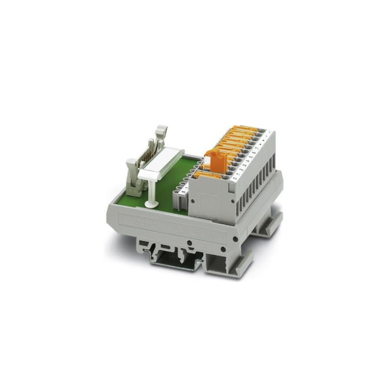 2290423 Phoenix Contact - Passive module - FLKM 14/KDS3-MT/PPA/PLC VARIOFACE interface module, for 8 channels with knife disconnect terminal blocks and test sockets to the peripherals and the system