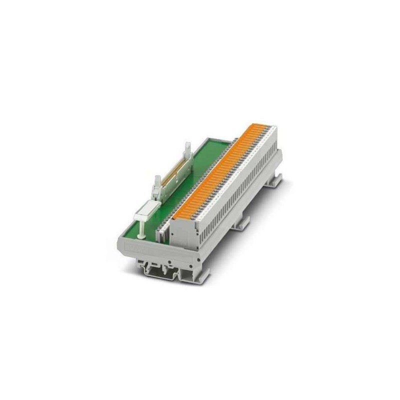 2290614 Phoenix Contact - Passive module - FLKM 50/KDS3-MT/PPA/PLC VARIOFACE interface module, for 32 channels with knife disconnect terminal blocks and test sockets to the peripherals and the system