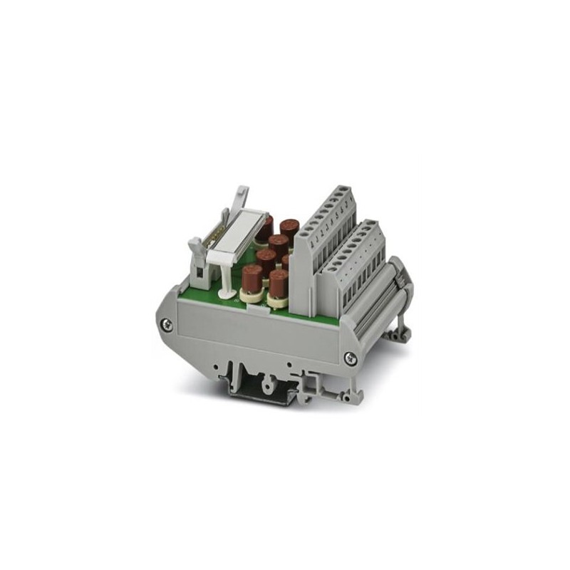 2294487 Phoenix Contact - Passive module - FLKM 14/8M/SI/PLC VARIOFACE module, for 8 channels, each with an additional terminal block and fuse per signal, (common minus potential)