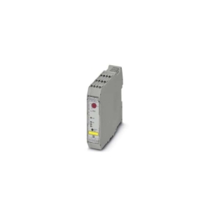 2297057 Phoenix Contact - Hybrid motor starter - ELR W3- 24DC/500AC- 9I "4 in 1" three-phase semiconductor reversing contactor with 24 V DC input, 9 A output current, emergency stop function, and adjustable overload switching.