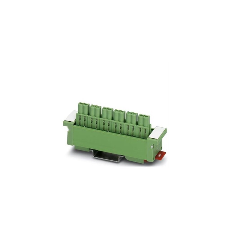 2298331 Phoenix Contact - Potential distributors - UM 25-PVB 2/12ICV/SO19 VARIOFACE module, with COMBICON connectors and two potentials (+ -) for potential distribution, for mounting on NS 35/7.5 or NS 32