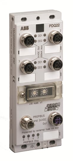 1SAJ240200R0050 ABB - PDQ22-FBP.0 Ready-made Profibus DP/V1 fieldbus interface for four devices. Applicable with all FBP motor starters and other terminal devices. Degree of protection IP65, diagnostic LED