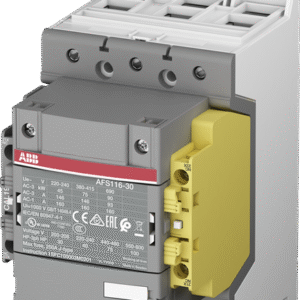 1SFL427081R1112 ABB - AFS116-30-12-11 3 pole - 690 V IEC or 600 V UL contactor with pre-mounted 1 left (1 N.O + 1 N.C.) and fixed 1 right (1 N.C.) side mounted auxiliary contact blocks