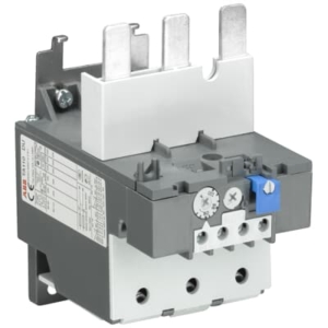 1SAZ411201R1001 ABB - TA110DU-90 Thermal Overload Relay 66 ... 90 A.The TA110DU-90 thermal overload relay is an economic electromechanical protection device for the main circuit. It offers reliable and fast protection for motors in the event of overload or phase failure. The device has trip class 10A. Further features are the temperature compensation, trip contact (NC), signal contact (NO), automatic- or manual reset selectable, trip-free mechanism, STOP- and Test function and a trip indication. The overload relays are connected directly to the block contactors. Single mounting kits are available as accessory.