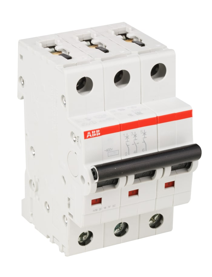 S223-K32 ABB ABB S223-K32 HIGH PERFORMANCE MINIATURE CIRCUIT BREAKER, SUPPLEMENTAL PROTECTOR, RATED CURRENT 32 AMPS, 3 POLE, INTERRUPT RATING 4 KA, THERMAL MAGNETIC TRIP CURVE K, COMPREHENSIVE PROTECTION AGAINST ELECTRIC SHOCK, VOLTAGE UP TO 690 VAC, IEC 60947-3