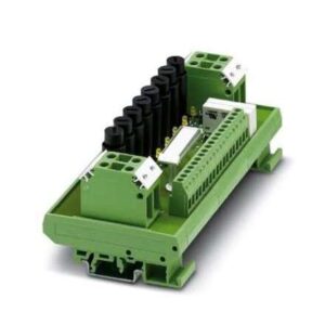 2311823 Phoenix Contact - Potential distributors - UMK-PVB 2/ 8/50A/8XSI 8-channel potential distributor module, with 6.3 A fuses each. Monitoring of the redundant 24 V voltage supply, message in case of voltage failure per relay contact.