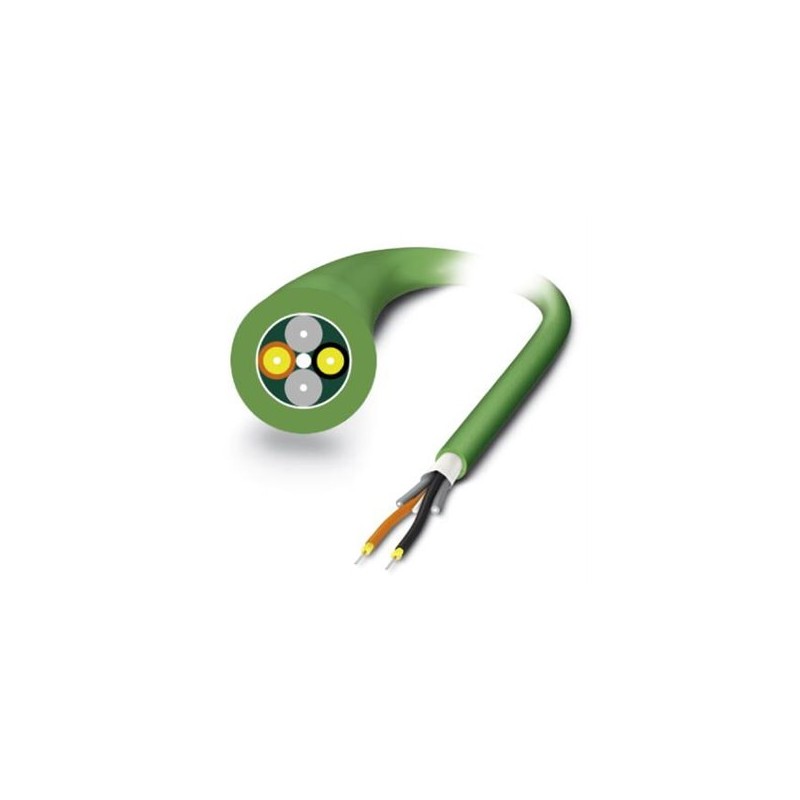 2313766 Phoenix Contact - FO cable - FL FOC PN-B-HCS-200/230 PROFINET PCF fiber cable, duplex 200m / 230m, for installation in stationary systems and machines, type B, PVC outer sheath, sold by the meter without plug