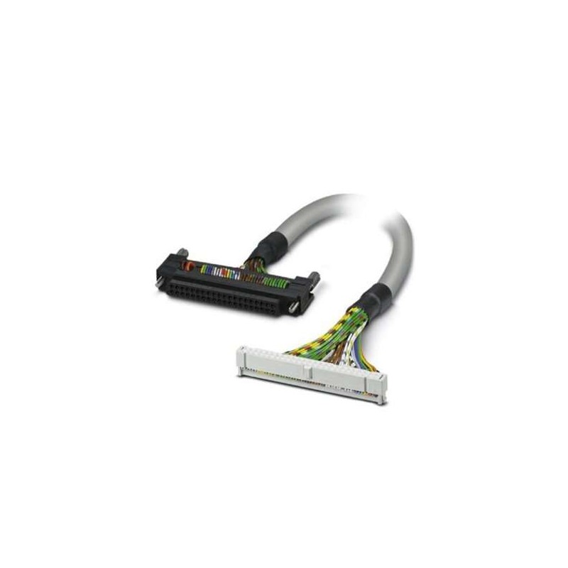 2321680 Phoenix Contact - Round cable - CABLE-FCN40/1X50/ 6,0M/M340 Round cable set controller: MODICON M340 (BMX DDI 3202K, BMX DDI 6402K, BMX DD0 3202K, BMX DD0 6402K, BMX DDM 3202K) connection 1: Fujitsu connector (1x 40-position) connection 2: IDC/FLK socket strip (1x 50-position) cable length: 6 m