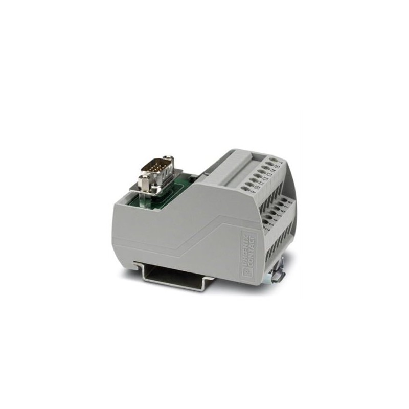 2322326 Phoenix Contact - Interface module - VIP-2/SC/HD15SUB/M VARIOFACE module, with screw connection and high density D-Subminiature male connector, for mounting on NS 35 rails, no. of pos.: 15, width: 57 mm