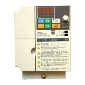3G3MV-A2022 Omron DRIVE INVERTER,THREE PHASE,230 VAC,2.2 KW MAX. MOTOR OUTPUT,11 AMP OUTPUT CURRENT