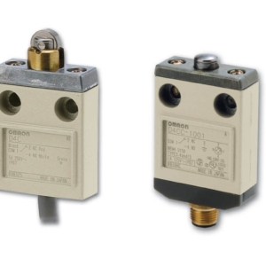 D4C-6302 Omron General-purpose Limit switches, Micro load, IP67, SPDT, Roller plunger, LED, VCTF oil-resistant cable 5 m, Front mounting