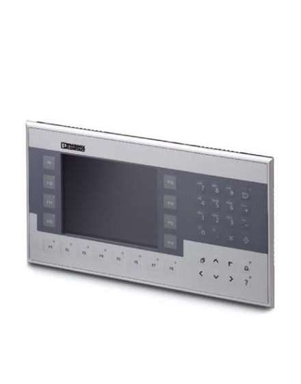 2400636 Phoenix Contact - Key panel - BT21AM/762060 S00001 Key panel with 14.5 cm/5.7" FSTN-display (Without touch technology), 320 x 240 pixel(s) (QVGA), 5 grayscales, Arm9, 200 MHz, 2x USB host 2.0, 1 x Ethernet (10/100 Mbps), RJ45, Windows CE 5.0 and user software: TSvisRT. (bus system: INTERBUS 512 kbps)