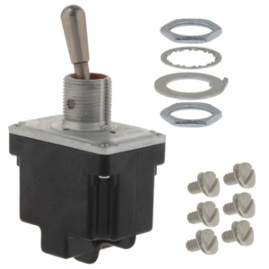 2TL1-3 Honeywell SWITCH, TOGGLE, DPDT, 15A, 277V, SWITCH OPERATION:ON-ON, CONTACT CONFIGURATION:DPDT, ILLUMINATION:NON ILLUMINATED, PRODUCT RANGE:TL SERIES, CONTACT CURRENT MAX:20A, SWITCH MOUNTING: PANEL MOUNT, CONTACT VOLTAGE AC NOM:277V ROHS COMPLIANT: YES