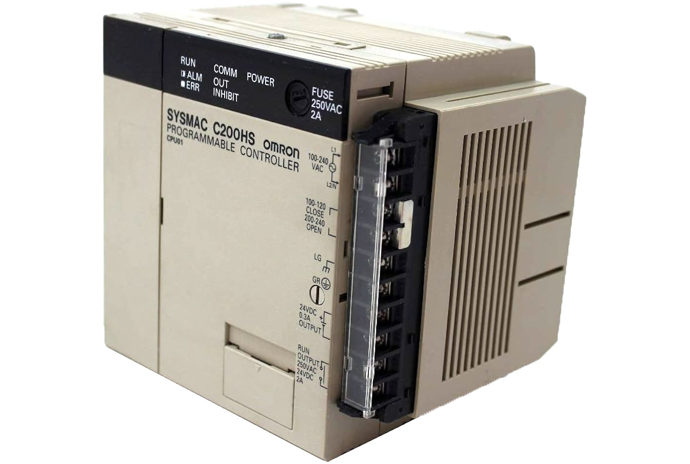 C200HS-CPU01 Omron SYSMAC C200HS,PROGRAMMABLE CONTROLLER CPU MODULE, AC POWER SUPPLY, 16 K RAM, USE C200HS-CPU01-E,