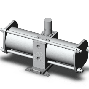 VBA40A-04 SMC BOOSTER REGULATOR,1/2" RC,HANDLE OP,2X OUT,W/GAUGE & SILENCER,VBA40 SERIES