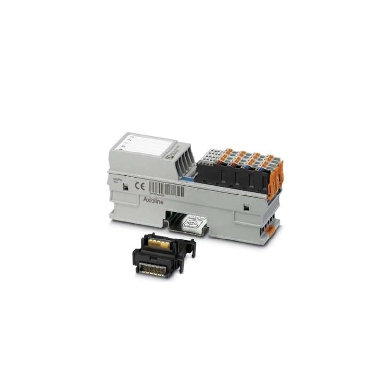 2688310 Phoenix Contact - I/O module - AXL F DI16/1 1H Axioline F, Digital input module, Digital inputs: 16, 24 V DC, connection method: 1-wire, transmission speed in the local bus: 100 Mbps, degree of protection: IP20, including bus base module and Axioline F connectors