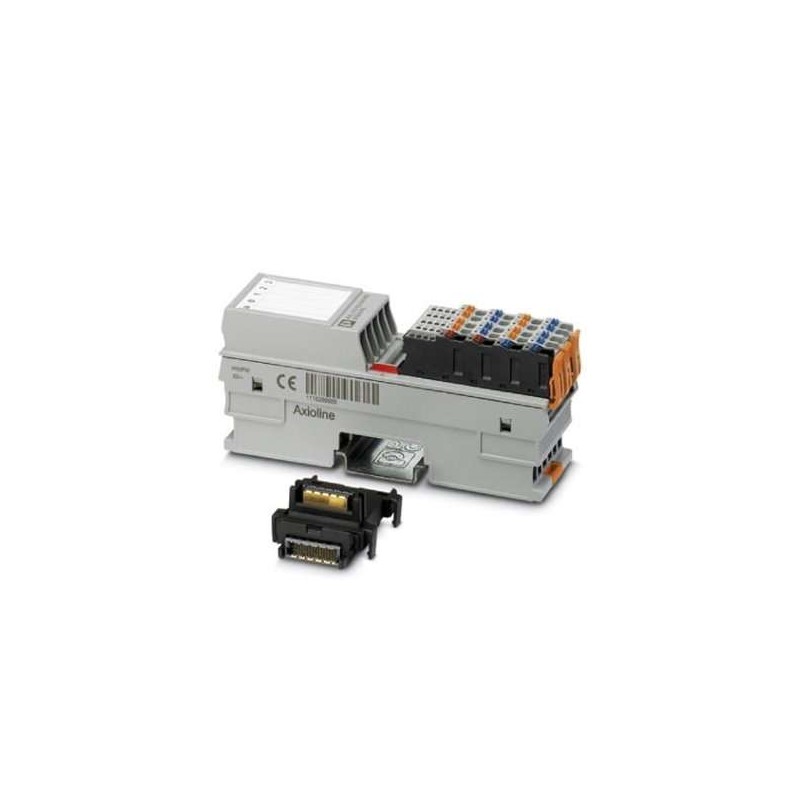 2688381 Phoenix Contact - I/O module - AXL F DO8/2 2A 1H Axioline F, Digital output module, Digital outputs: 8, 24 V DC, 2 A, connection method: 2-wire, transmission speed in the local bus: 100 Mbps, degree of protection: IP20, including bus base module and Axioline F connectors
